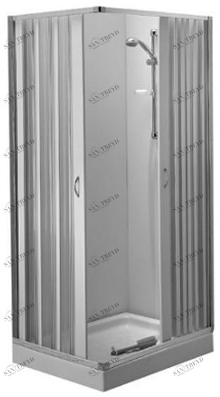 Ponte Giulio Угловой прямоугольный душевой бокс из пвх Standard C53fhs01