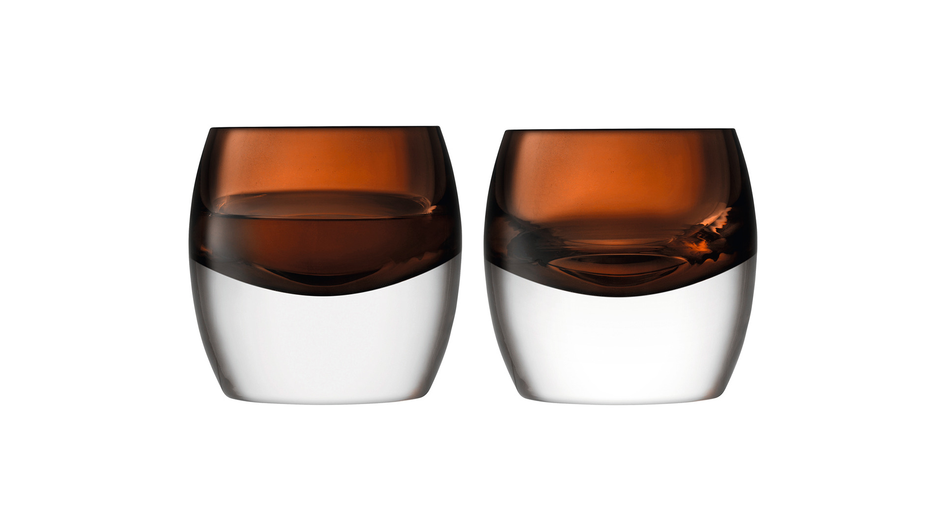 10656219 LSA International Набор стаканов LSA International, "Whisky Club", 230мл, коричневый, 2шт. Стекло  - Вид №1