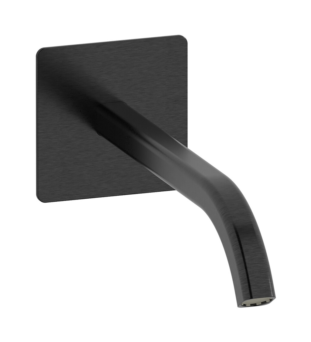 Настенный излив WE ARE IB keo320cs Brushed Black Chrome Elio