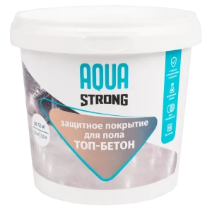Защитное покрытие для пола топ-бетон прозрачное Aquastrong 1 кг