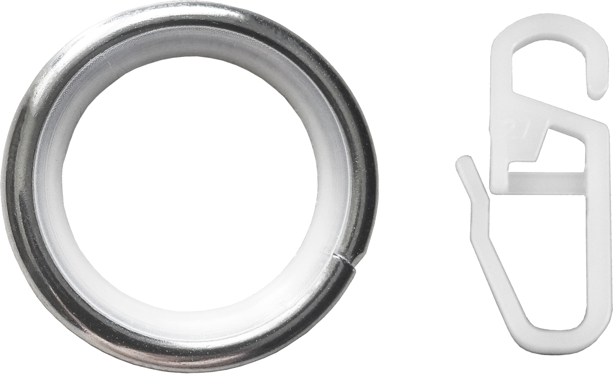 Кольца для карниза Santreyd с крючками, хром, 10 шт 82367969 STLM-0025616