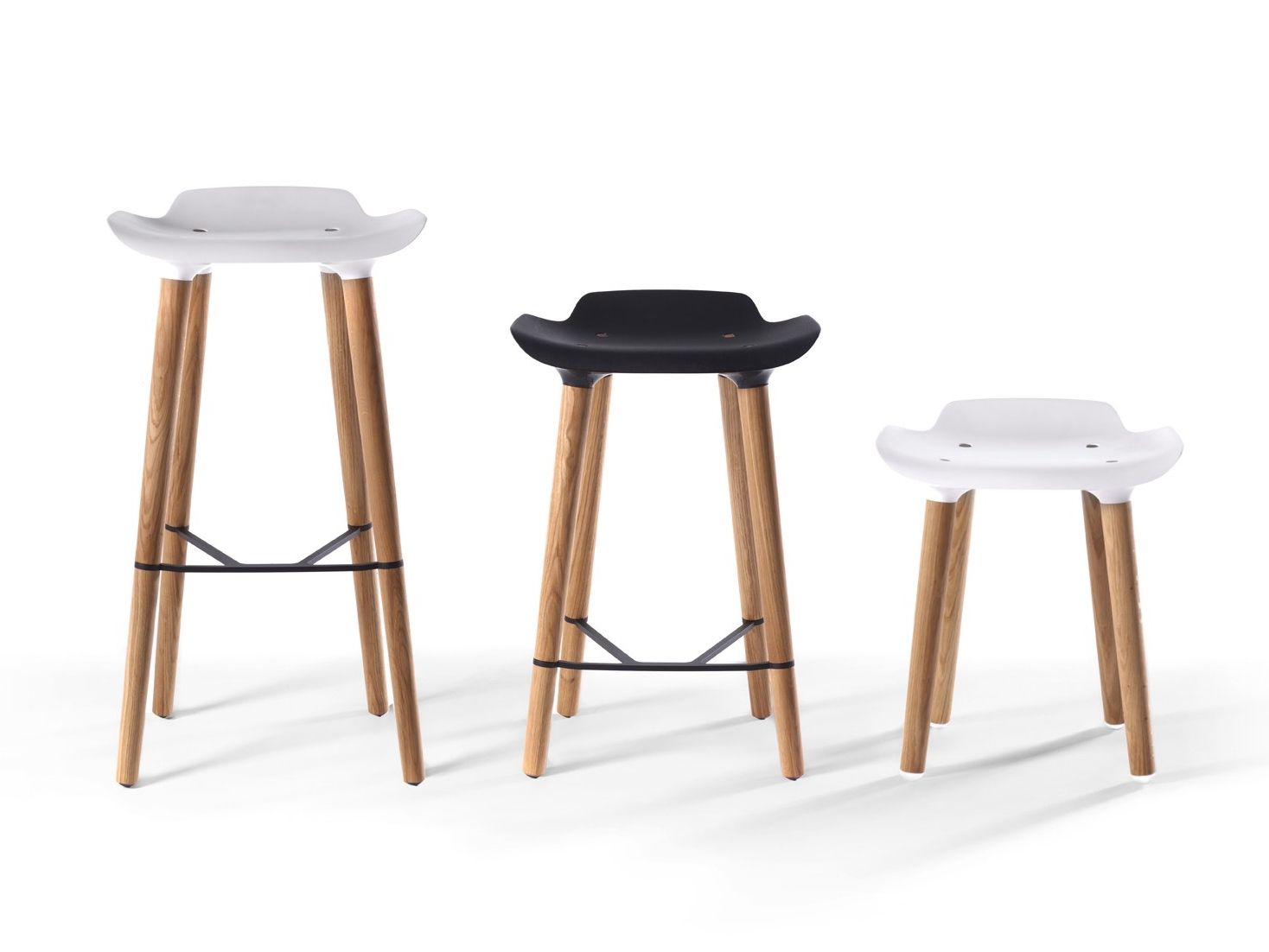 Высокий стул из дерева и полипропилена Quinze & Milan Pilot ARCH-00042201 - Вид №7