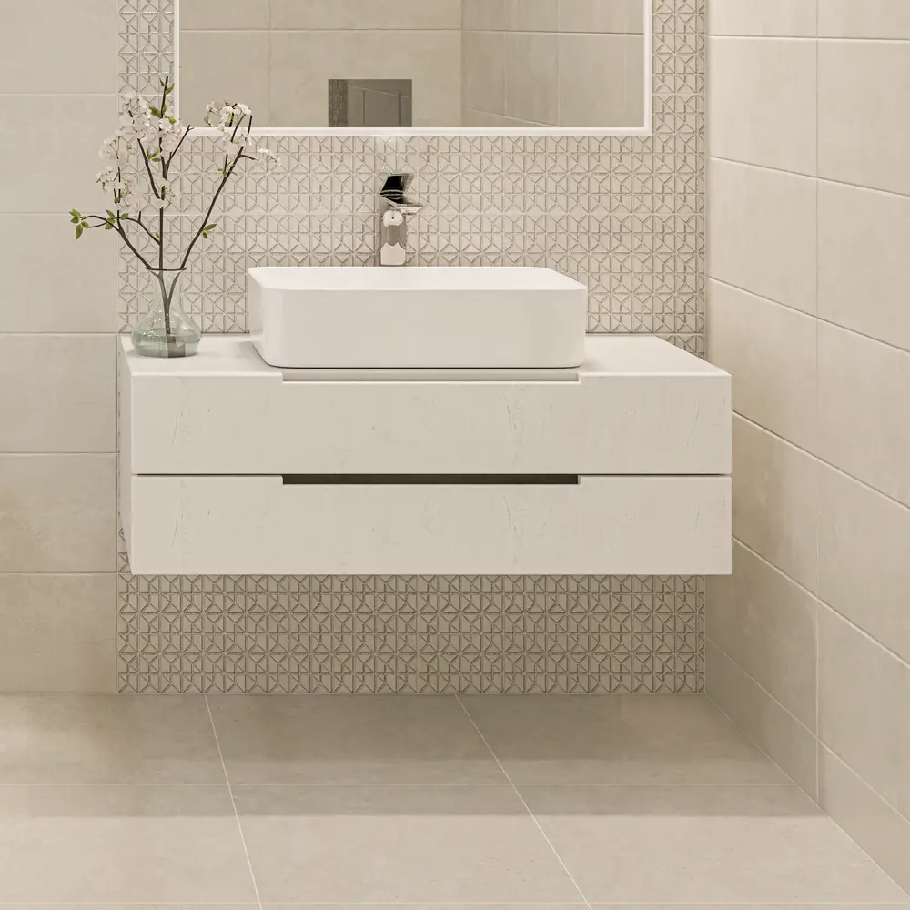 Azori Trent Gris - керамическая плитка для пола 42×42 см серого цвета 87972533