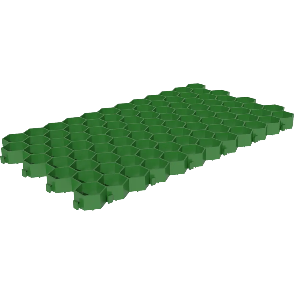 Решетка газонная Gidrolica Eco Standart 70х40x3.2 см цвет зелёный STLM-2110393 - Вид №1