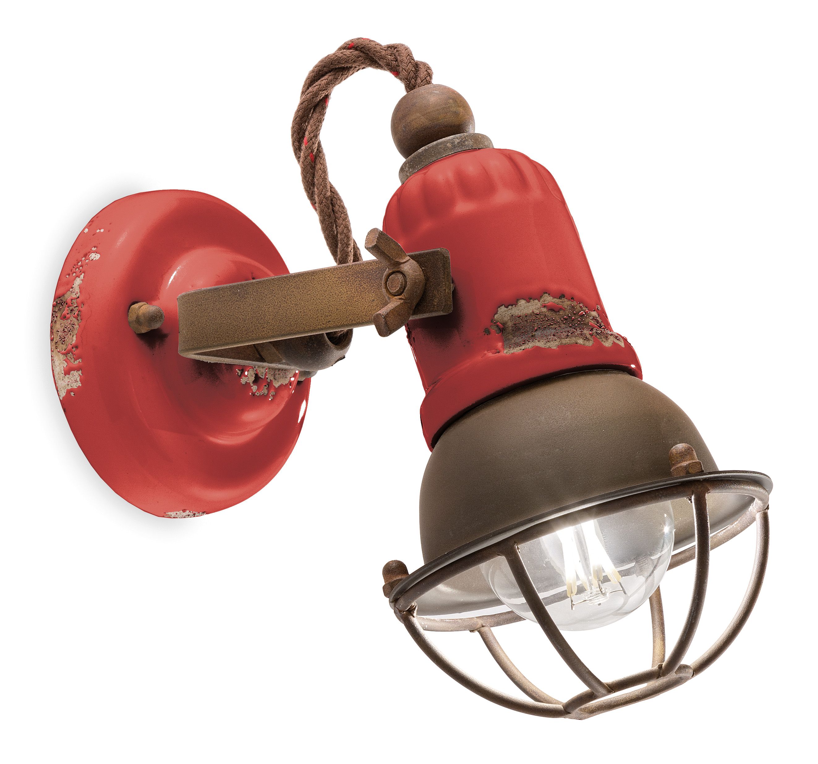 Керамический круглый поворотный настенный прожектор FERROLUCE ARCH-00139824 - Вид №5