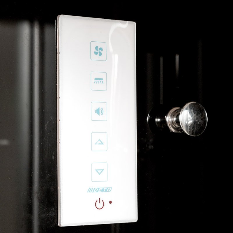 D90S Душевая кабина DETO Серия D B09S+ эл. BLACK - Вид №23