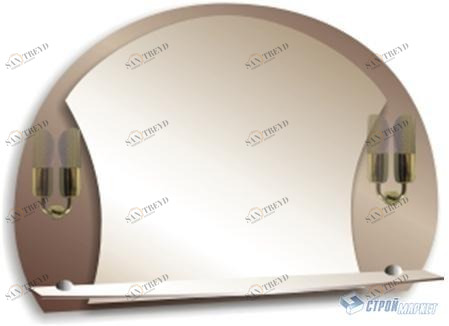 Зеркало Арена с фонарем 520х710 Арена МИР ЗЕРКАЛ 2322460