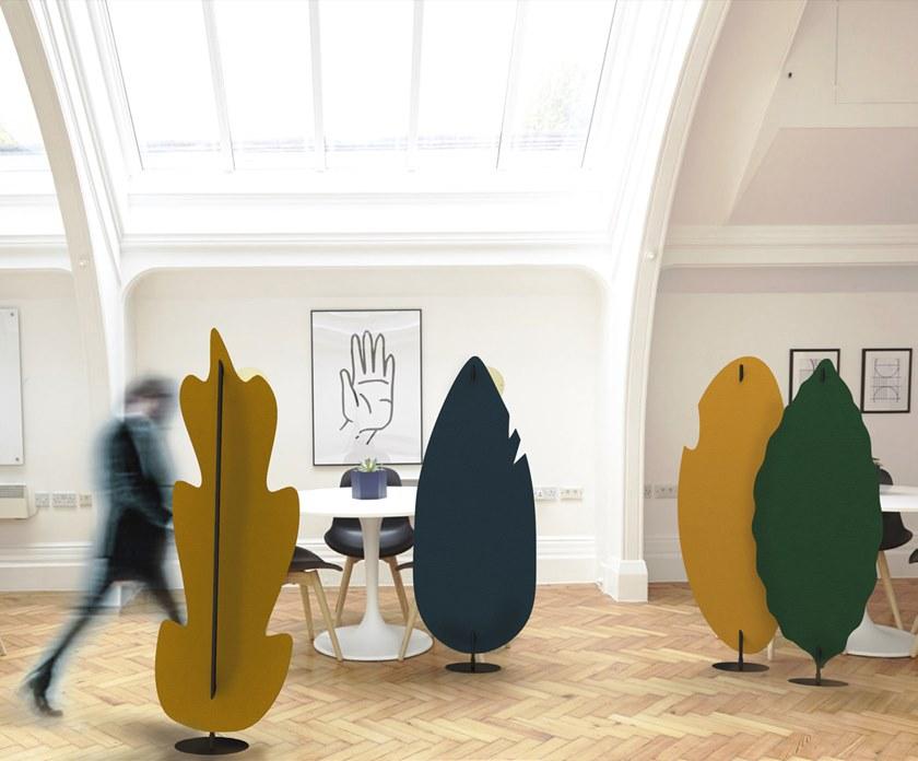 Slalom Отдельно стоящая звукопоглощающая перегородка для офиса Felt sun-id-1359160 - Вид №1