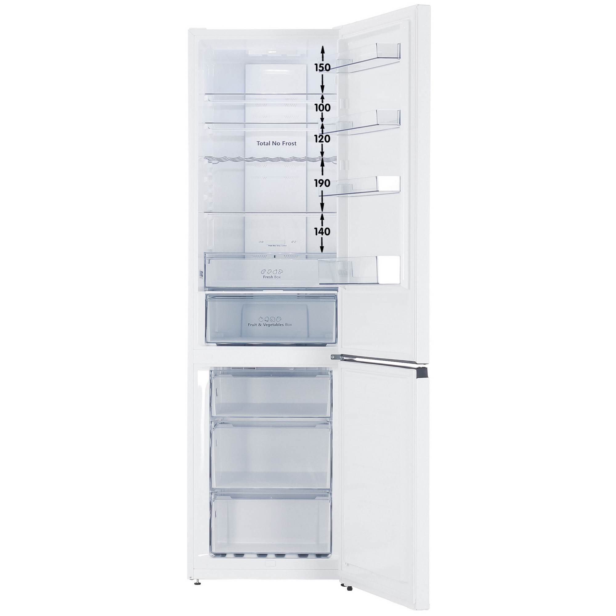 9063232 Холодильник с морозильником   Hisense RB434N4BW2 белый STDN-0106085 - Вид №1