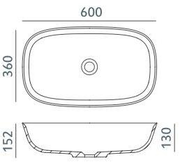 Накладная раковина на столешницу  овальная Acquabella Acquawhite sun-id-1365142 - Вид №1