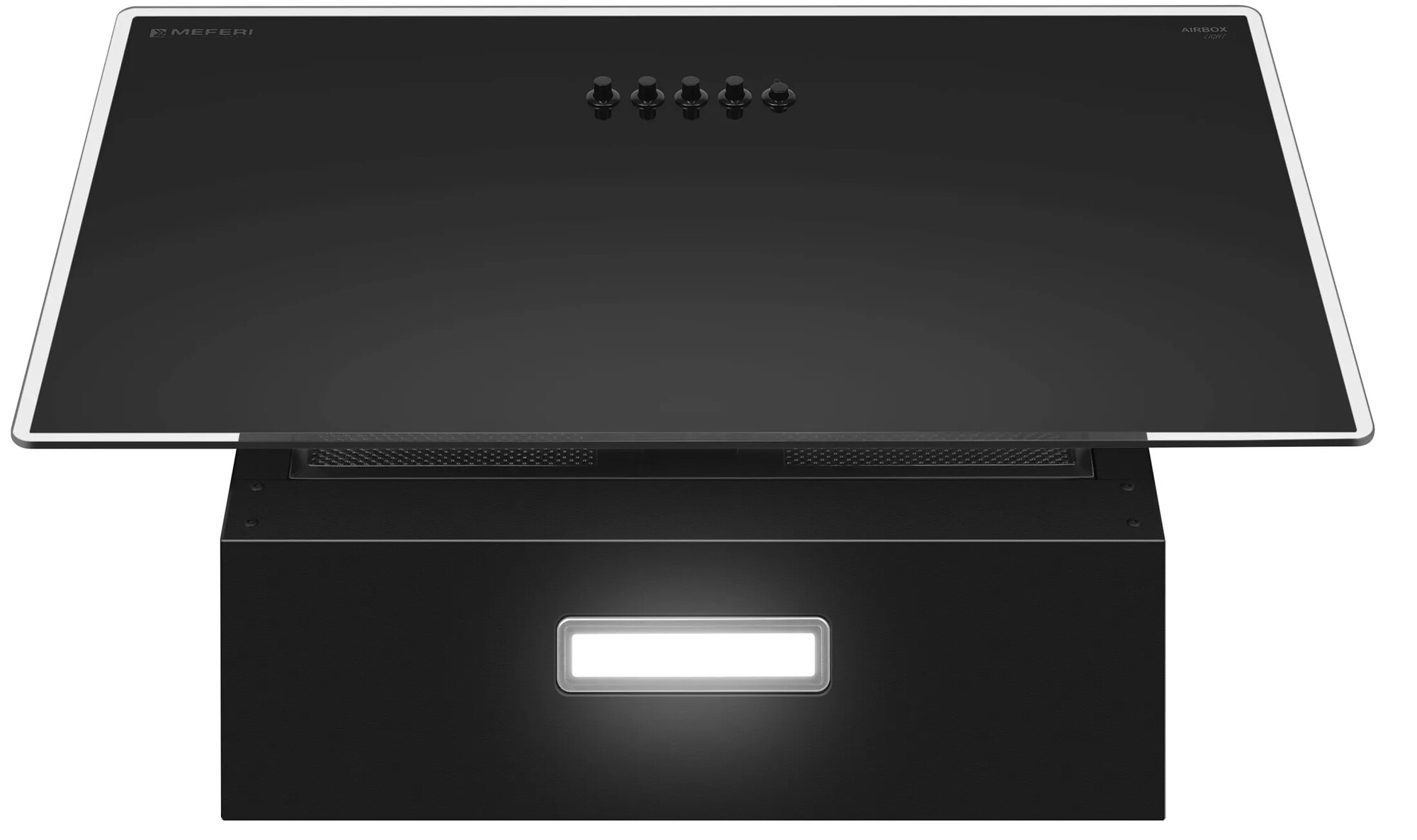 9168699 Вытяжка наклонная Meferi AIRBOX60BK LIGHT черный STDN-0082629 - Вид №7