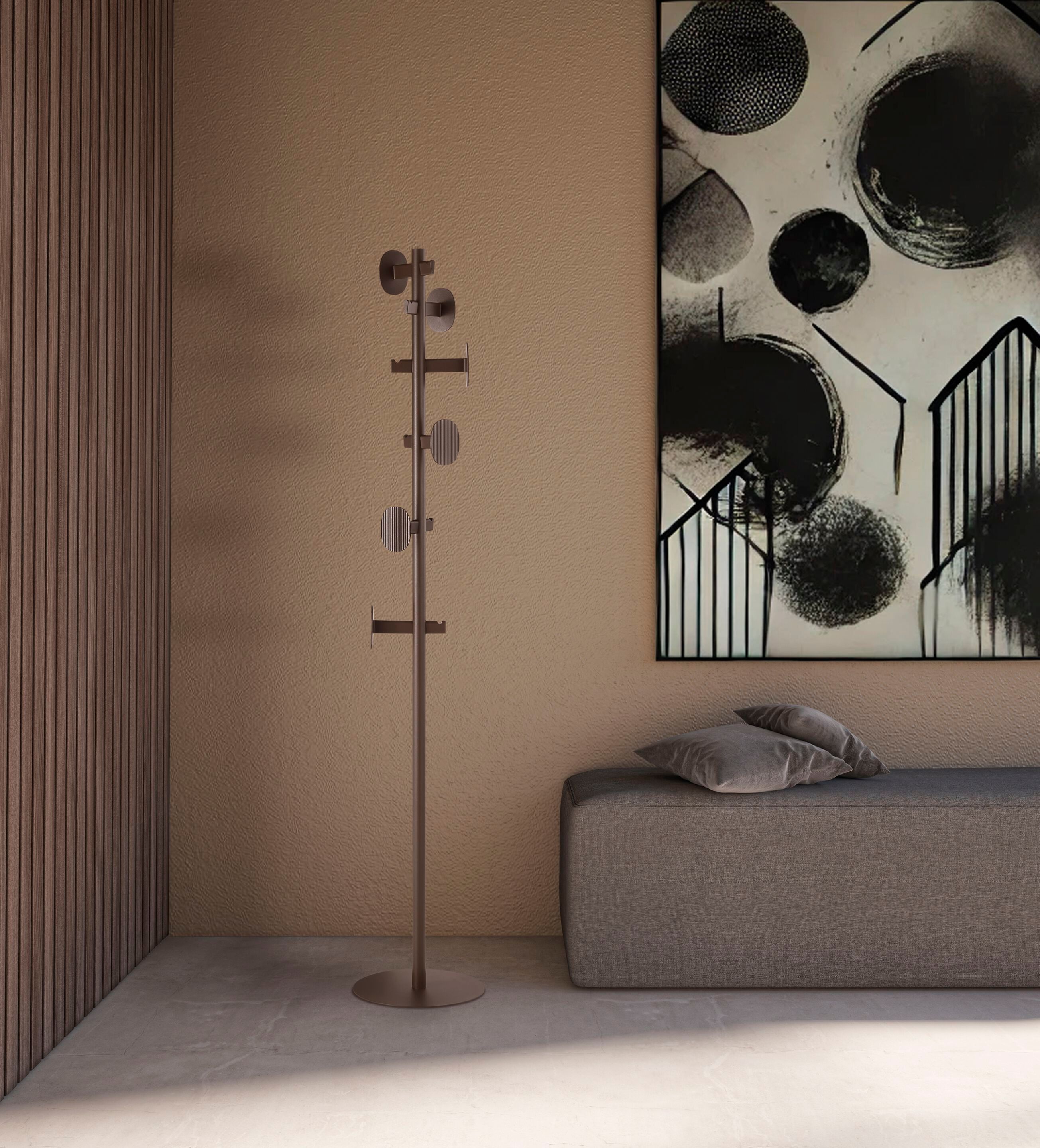 Стальная напольная вешалка с порошковым покрытием Caimi Brevetti LUTHEA ARCH-00090855 - Вид №4