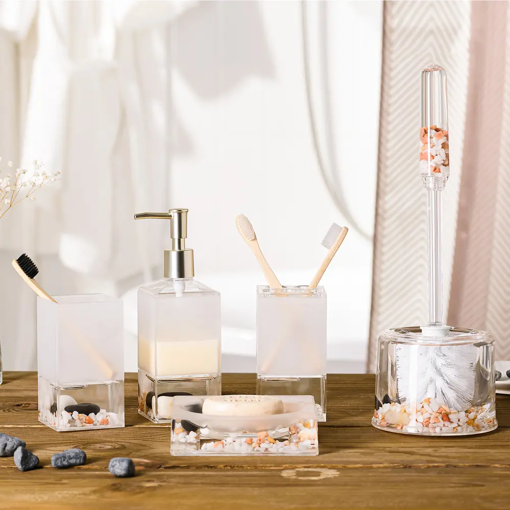 Дозатор для жидкого мыла Moroshka Verran Luna цвет прозрачный STLM-2112449 - Вид №4