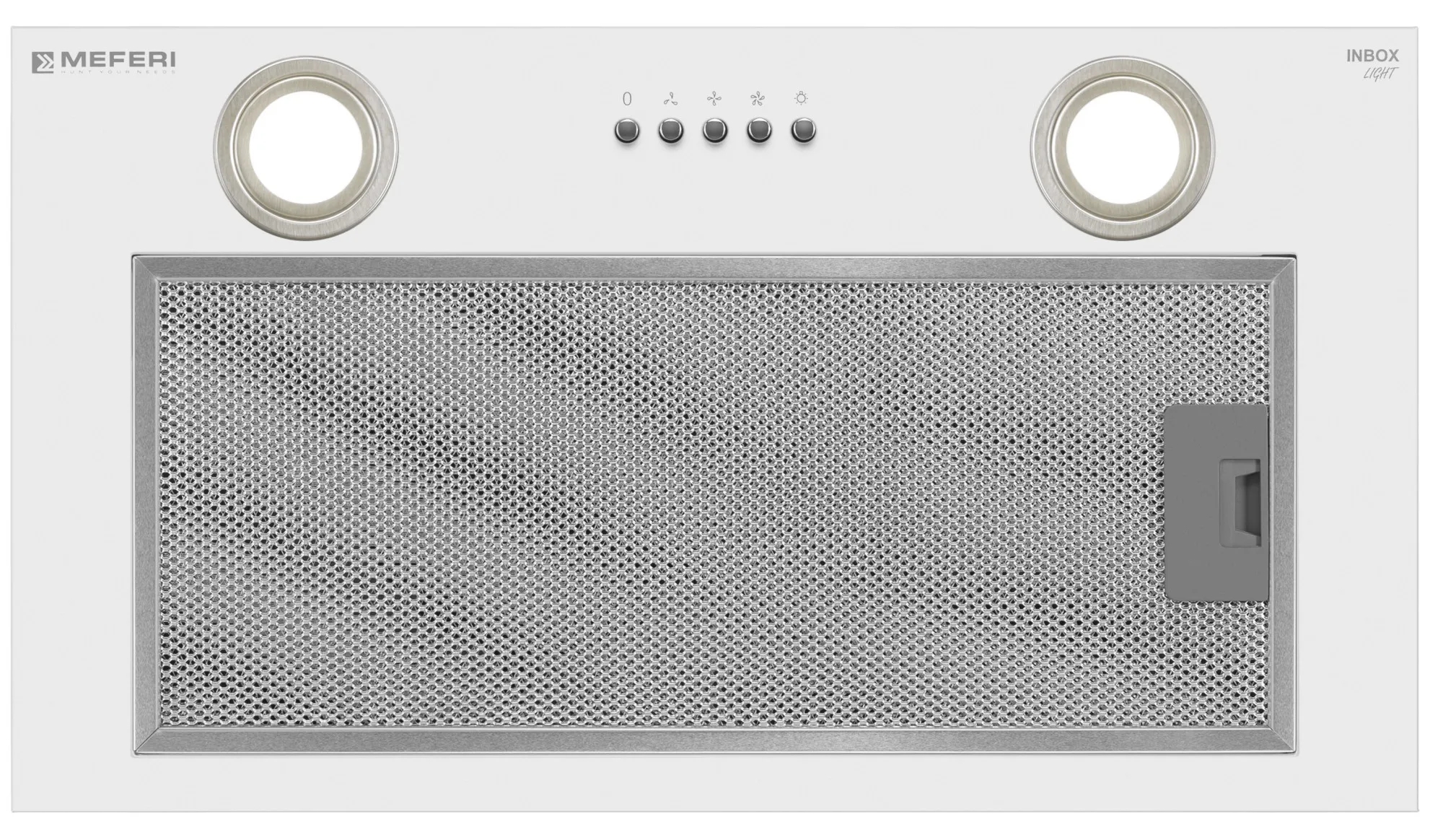 9168694 Вытяжка полновстраиваемая Meferi INBOX52WH LIGHT белый STDN-0142809 - Вид №4