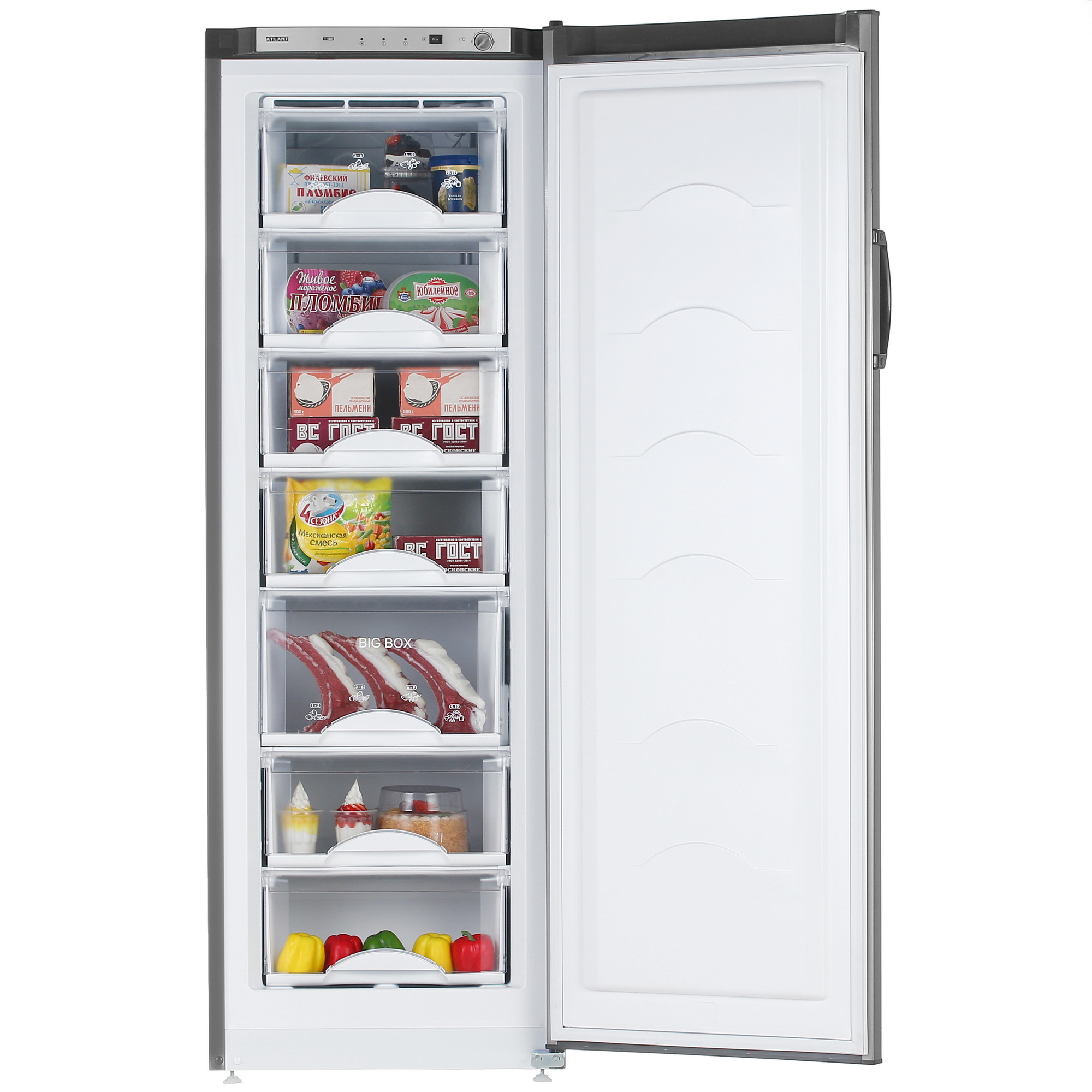 1249119 Морозильный шкаф  ATLANT M 7204-160 серый STDN-0124912 - Вид №5