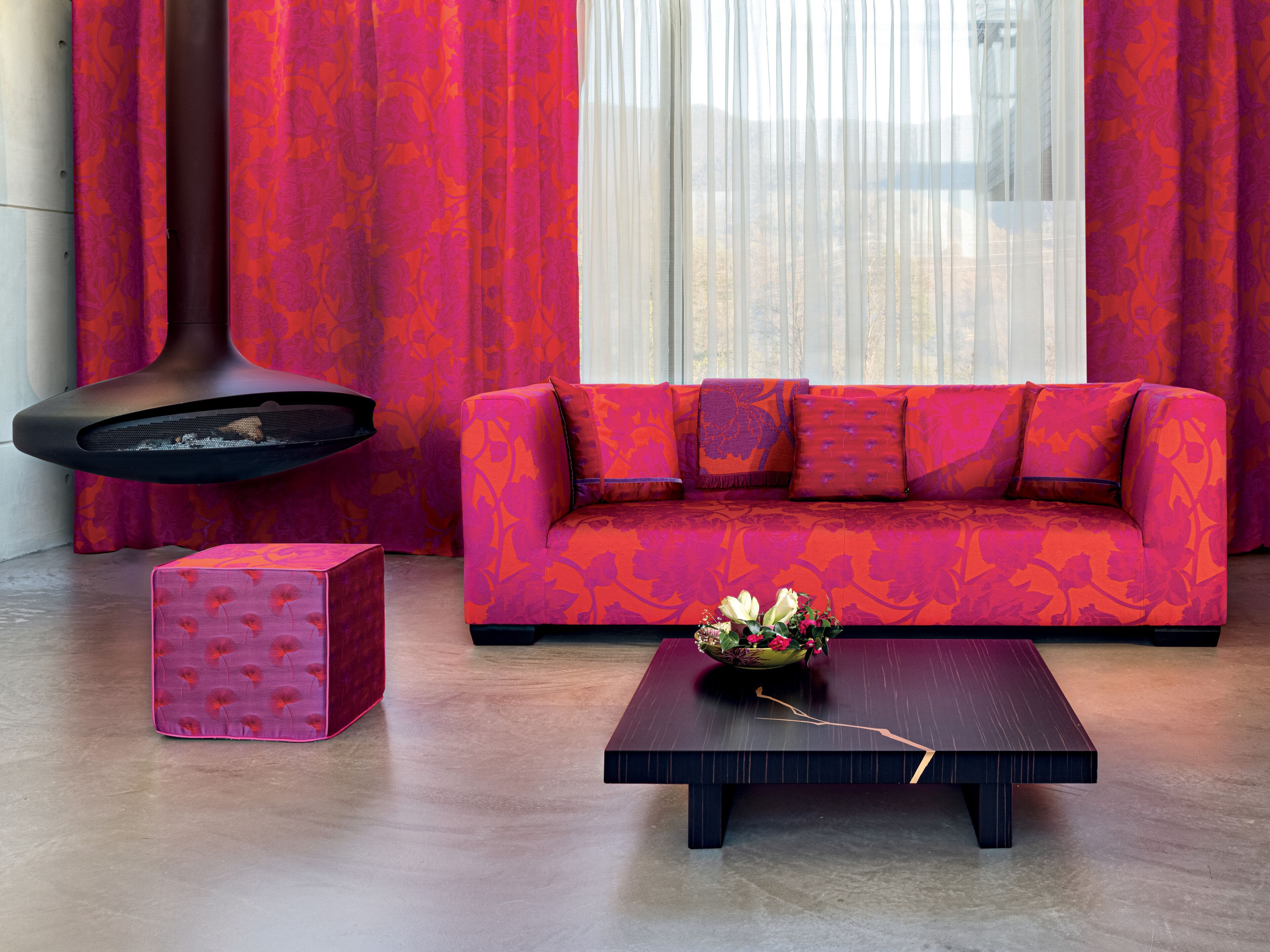 Квадратный пуф из ткани K-3 Hana Pop ARCH-00010959 - Вид №1