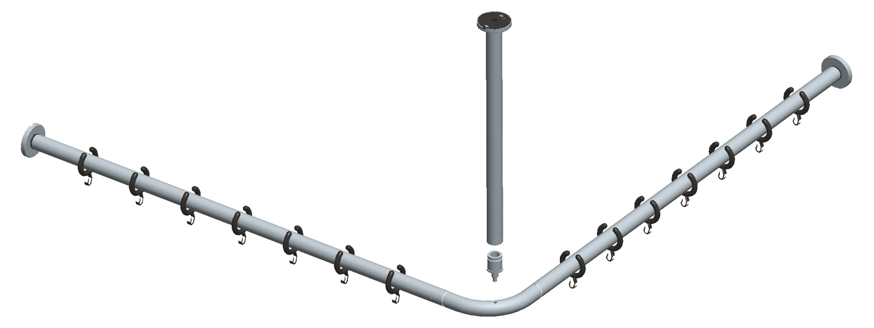 14937170900 Набор штанг для душевых занавесок KEUCO Plan