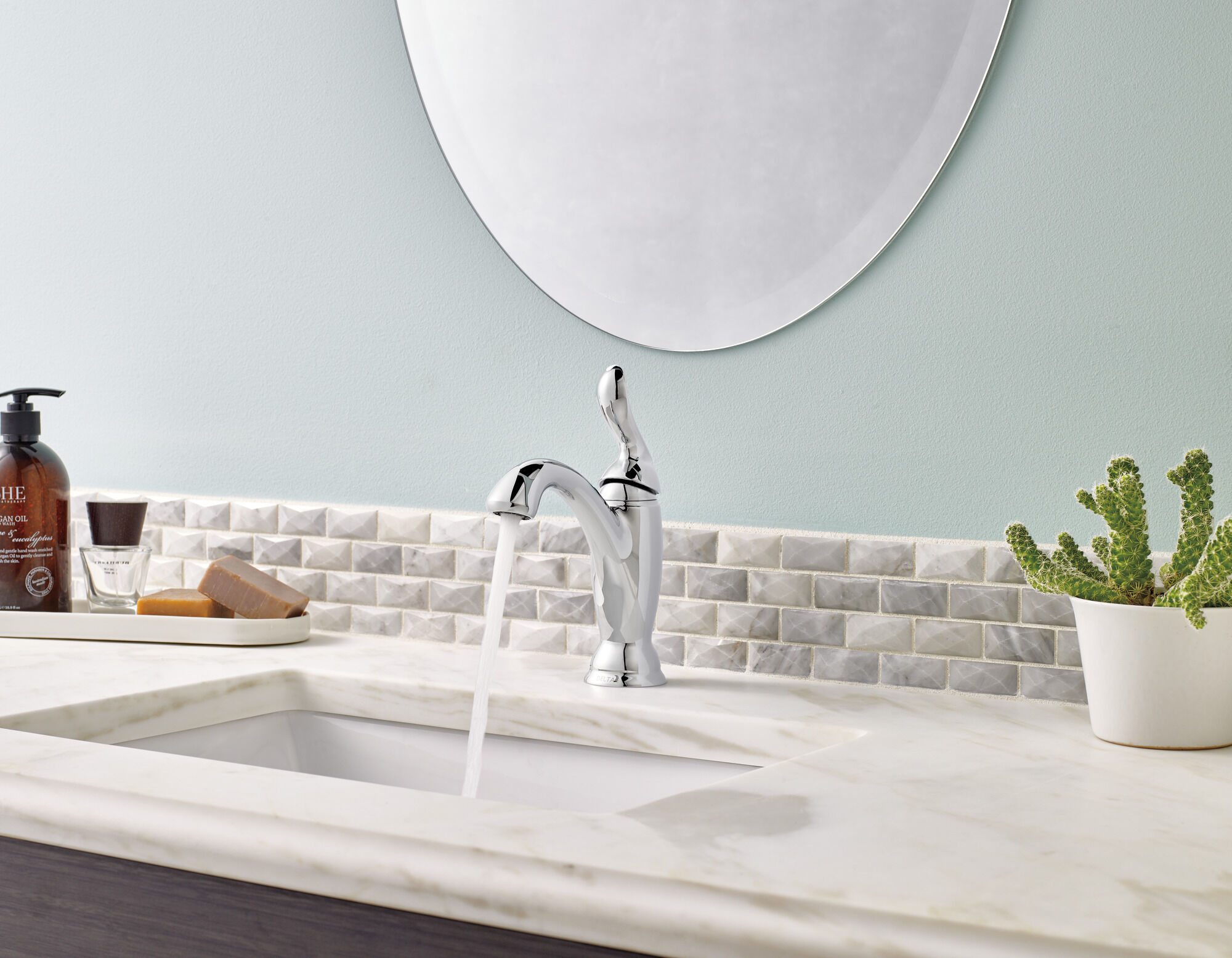 594-MPU-DST Смеситель для ванной с одной ручкой Delta Faucet Linden Хром  - Вид №6