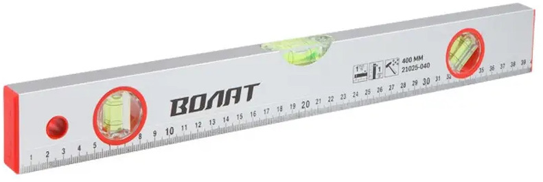 91615248 Уровень пузырьковый алюминиевый Волат 21025-080 3 глазка 800 мм STLM-0841108