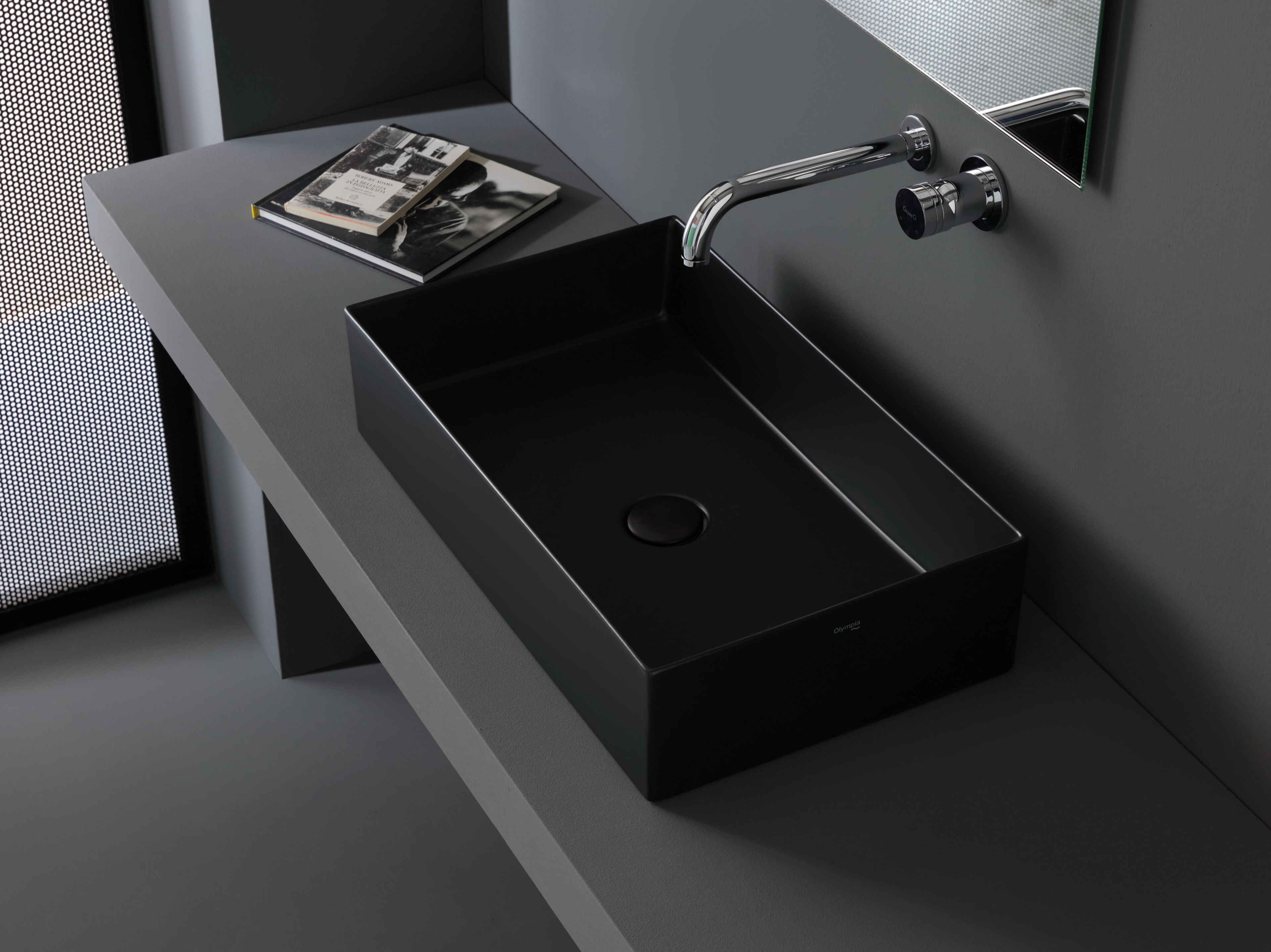 Керамическая столешница прямоугольная раковина Olympia Ceramica SLICE ARCH-00078470 - Вид №4