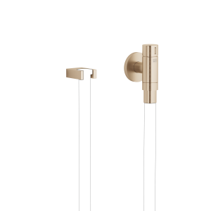 WATER TUBE Настенное колено Кнайпа с держателем шланга и отдельными розетками FlowReduce - Матовое шампанское (22-каратное золото) 27843979-46