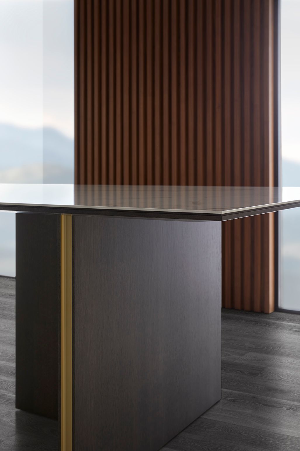 Прямоугольный керамический обеденный стол Punt Stockholm ARCH-00107976 - Вид №6