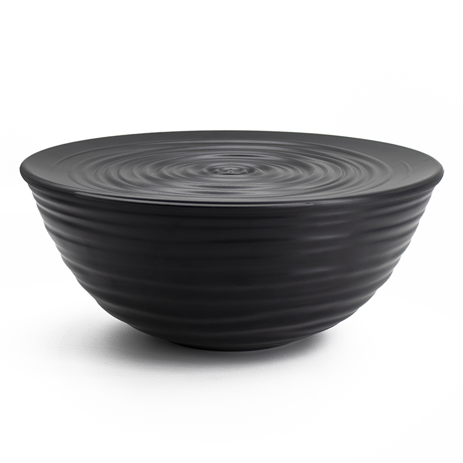 175057209 Миска с крышкой tierra, D25 см, черная Guzzini 