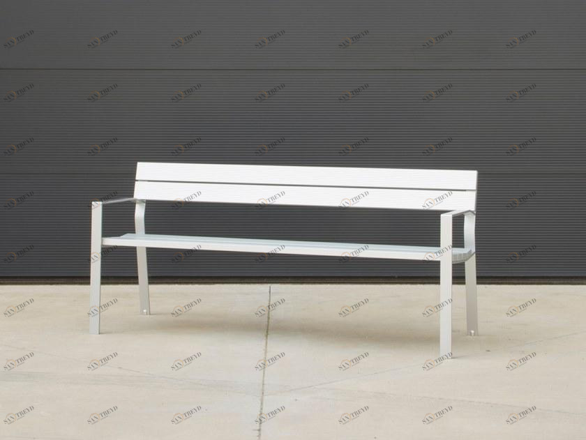 URBIDERMIS Скамья алюминиевая с подлокотниками со спинкой Harpo sun-id-1426561