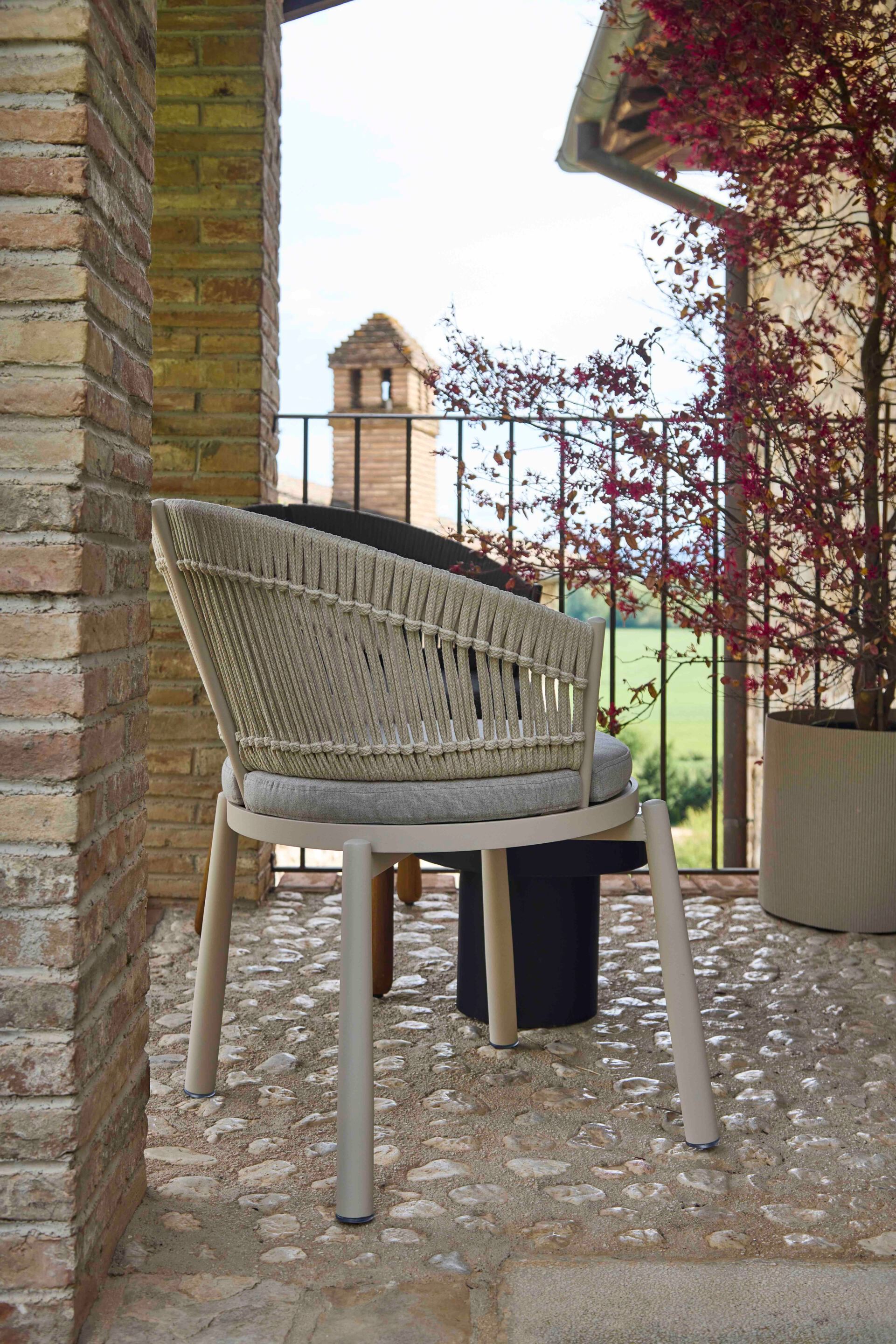 Веревочный и алюминиевый садовый стул с подлокотниками YAAZ Черепаха ARCH-00051144 - Вид №5