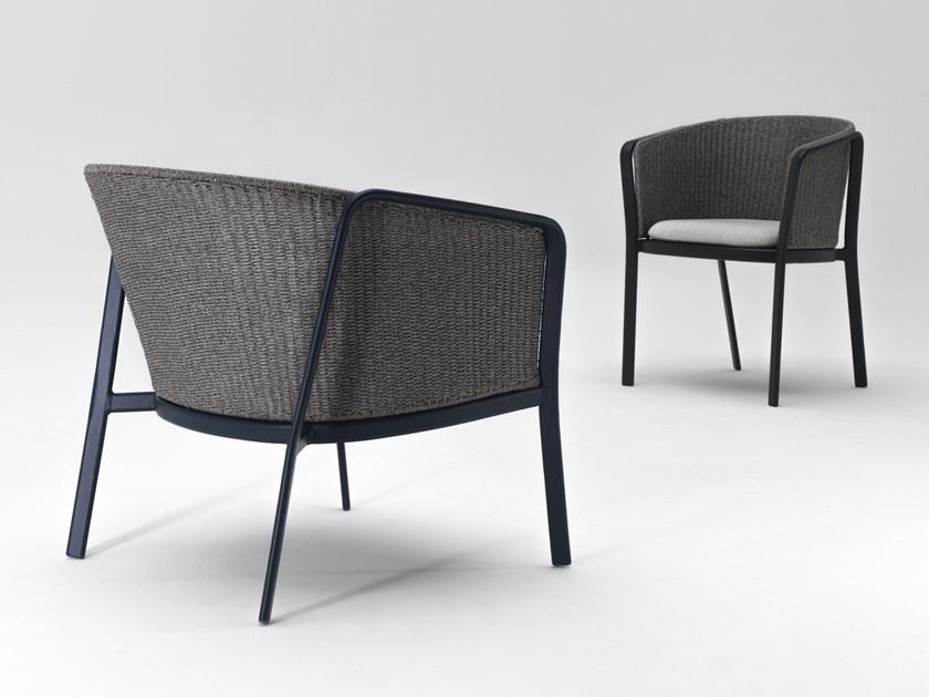 emu Кресло для отдыха из алюминия и плетеной веревки Carousel 1216 - Вид №5