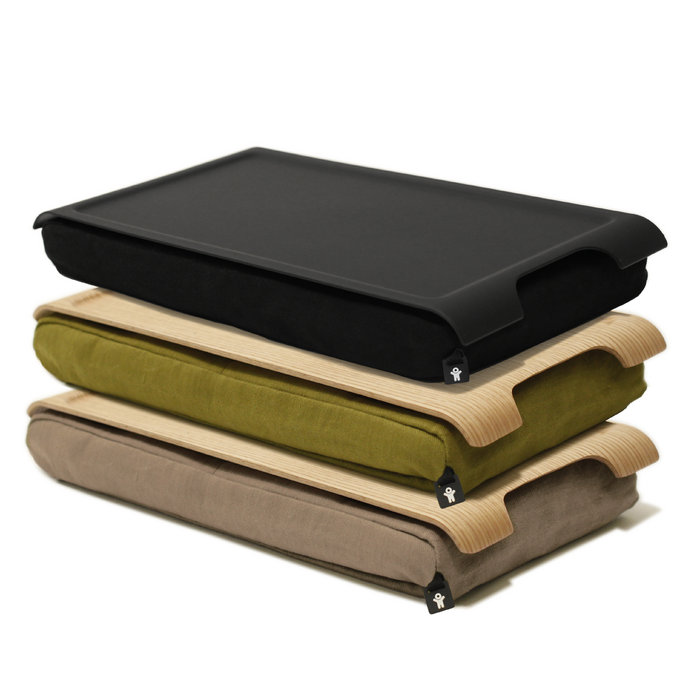 Подставка с деревянным подносом Laptray мини дерево-песчаная Bosign 263180 - Вид №4