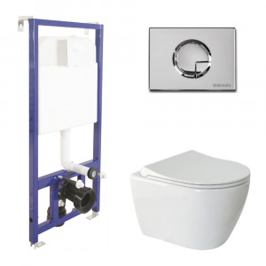 042223 Подвесной унитаз настенный Черный BERGES  Турция