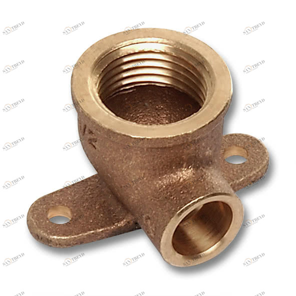 144722234 SANHA 4472G настенная водорозетка, с 2 точками крепежа, бронза 22x3/4 мм 