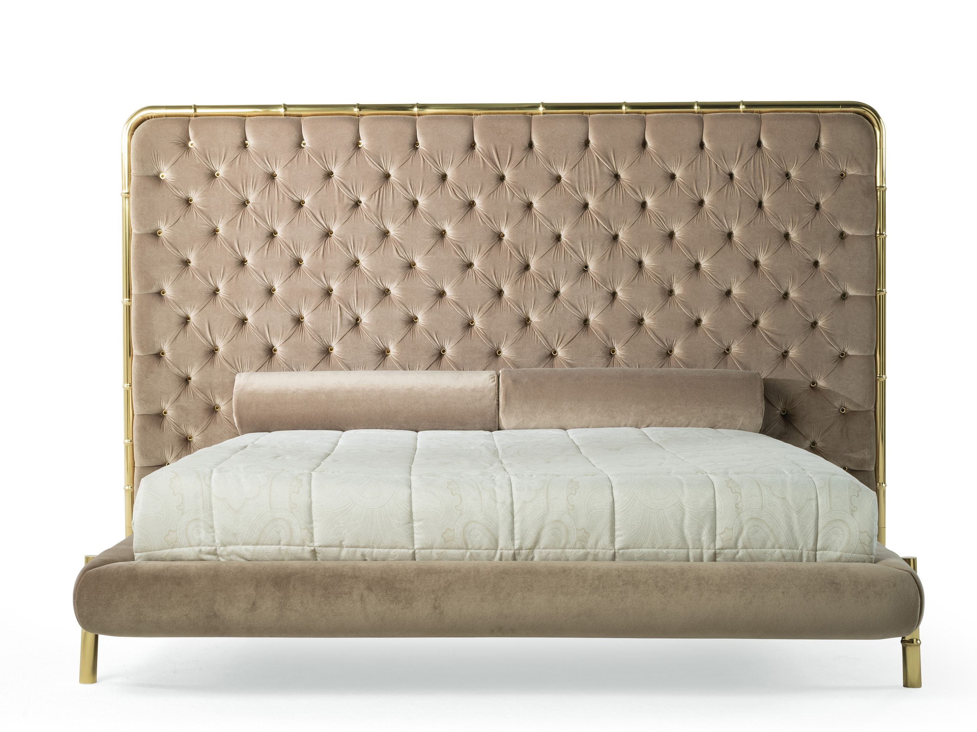Бархатная кровать размера "king-size" с капитонным изголовьем ETRO Home Interiors ARCH-00071615 - Вид №1