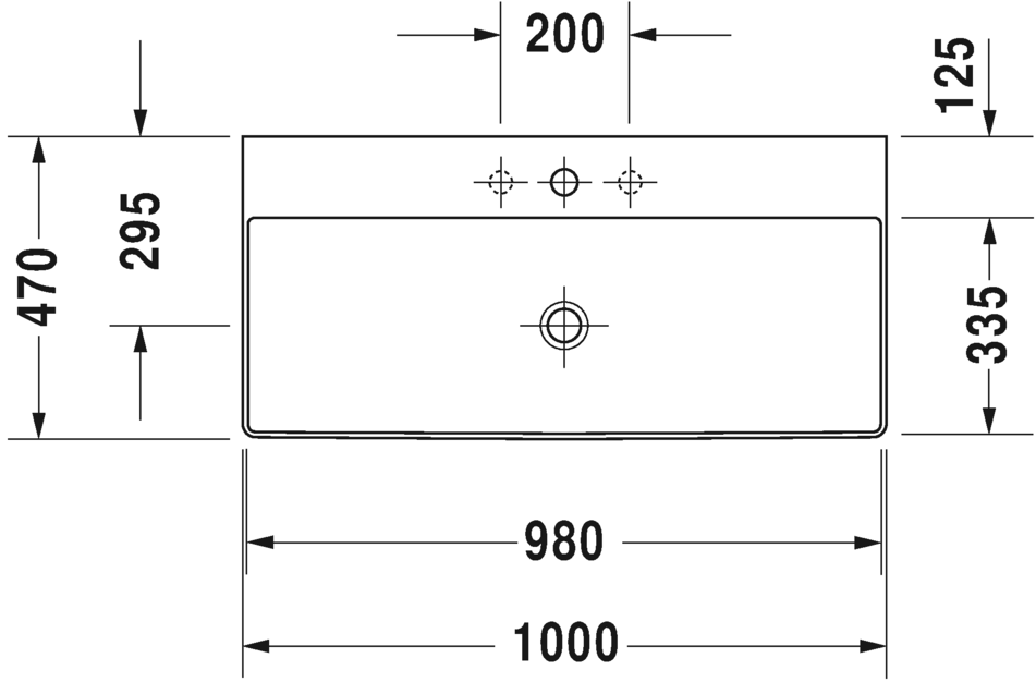 2353100073 Подвесная раковина настенная овальная Duravit DuraSquare - Вид №1