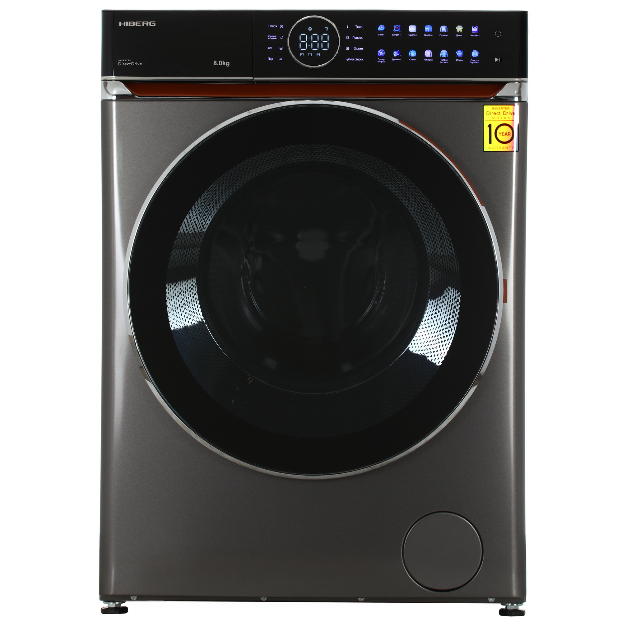 9238387 Стиральная машина HIBERG i-DDQ10 - 814 Sd серый STDN-0078280