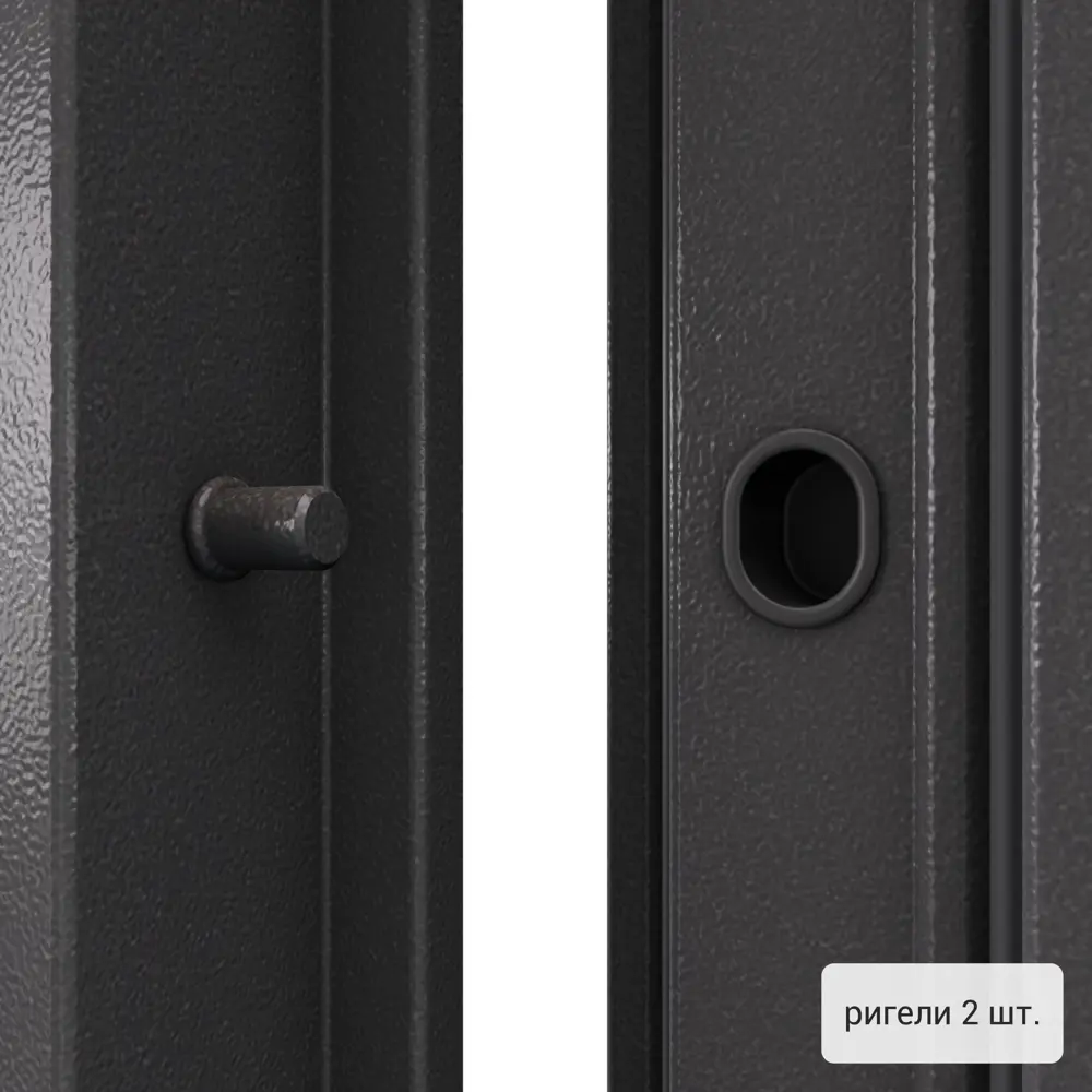 Дверь металлическая Гарант, 960 мм, левая, цвет антик орех TOREX STLM-2099321 - Вид №7