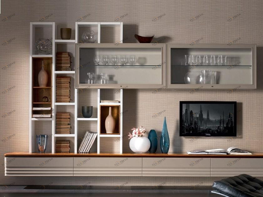 Cantiero Модульная стенка для хранения из массива дерева Elettra day El1025