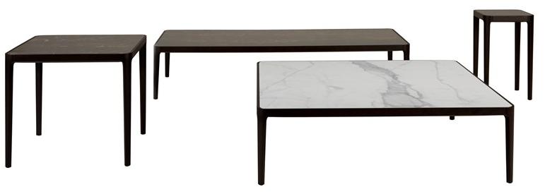 Tonin Casa Низкий квадратный журнальный столик из керамогранита sun-id-1500508 - Вид №4