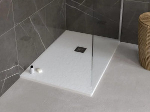 Нескользящий прямоугольный поддон для душа из композитного материала