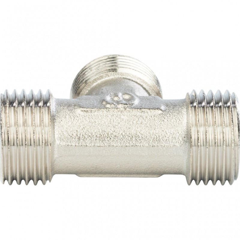 Тройник НР 3/4" никель STOUT SFT0018343434 - Вид №1