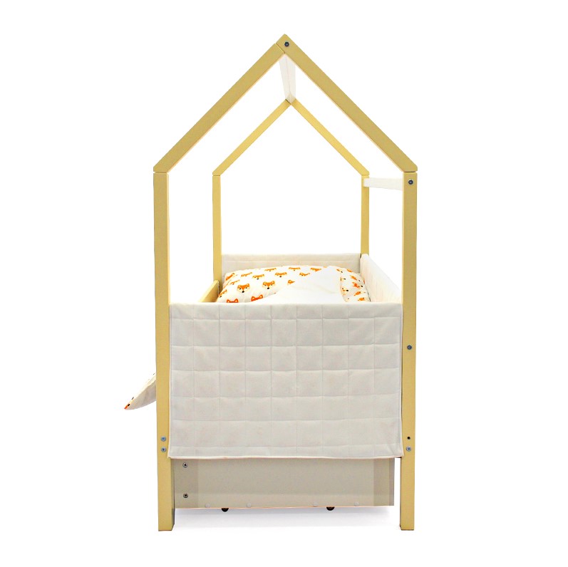 Детская кровать-домик мягкая бежево-белая Svogen БЕЛЬМАРКО  00-3873188 Бежевый Santreyd  - Вид №6