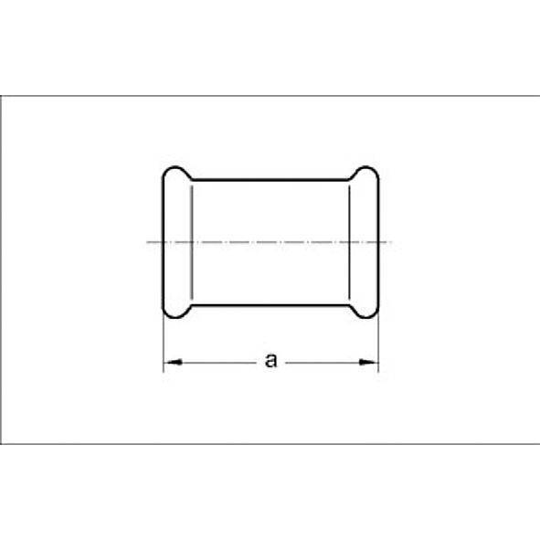124270S22 SANHA 24270S SANHA-Therm муфта ВПр-ВПр, подвижная 22 мм  - Вид №1