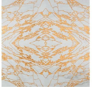Palazzo Morelli Пол / настенная плитка из сусального золота и мрамора Calacatta Marmo e pietra