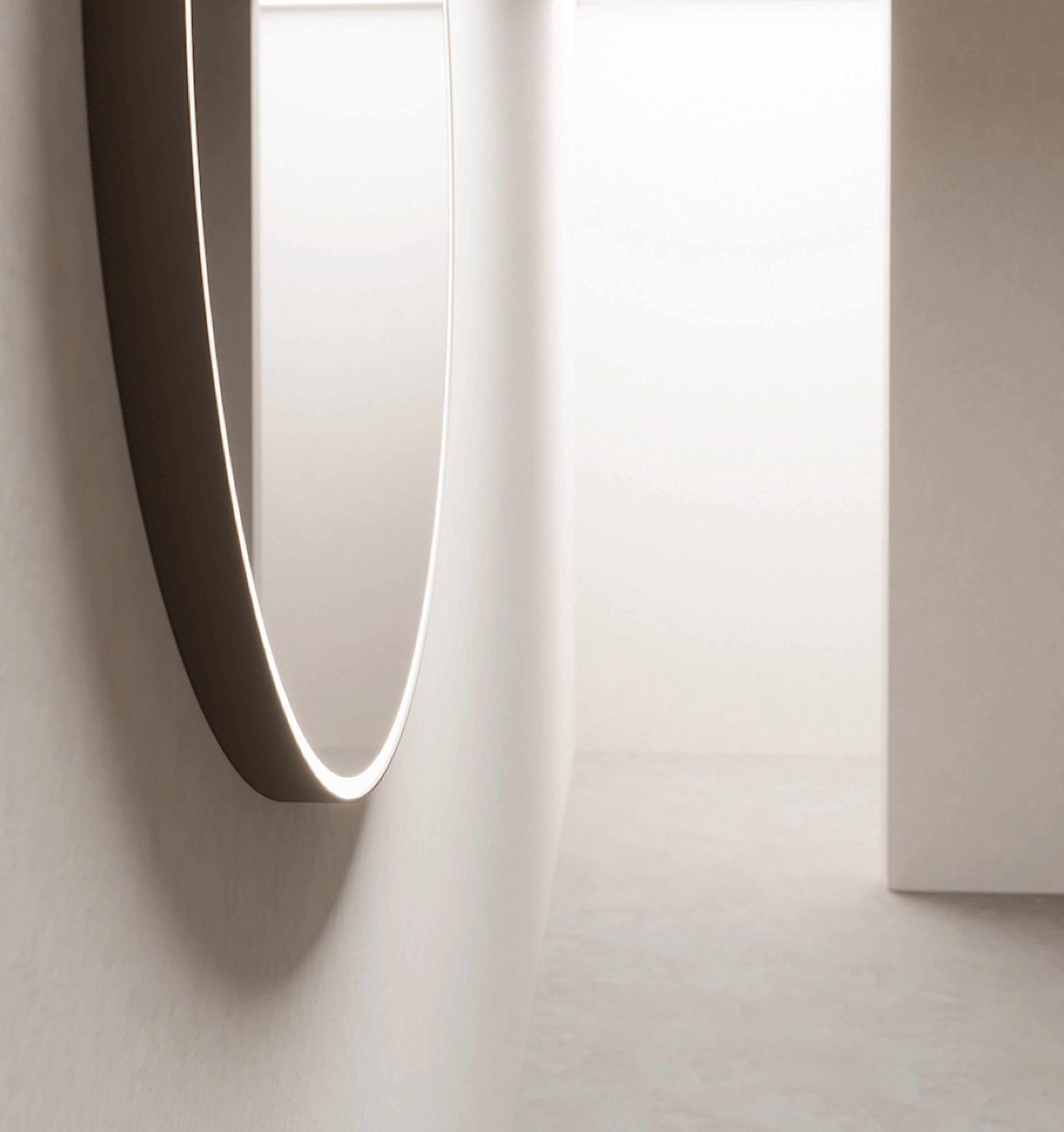 Круглое зеркало со встроенным освещением Nic скобки ARCH-00115989 - Вид №3