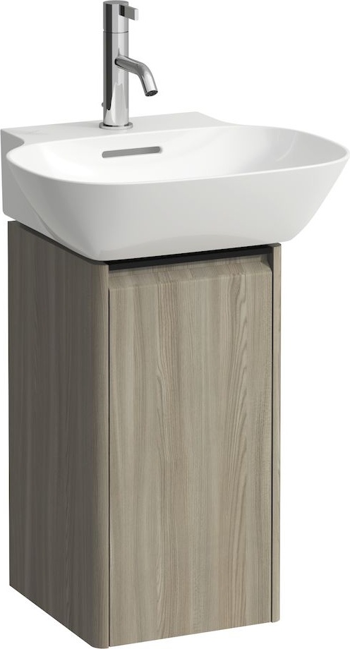 H4030141102631 Шкафчик под раковину , 1 дверца, крепление на петли справа, 1 внутренняя полочка, ручка черный алюминий LAUFEN PRO - Вид №2