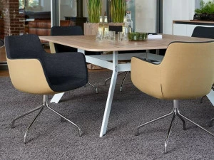 Febrü Вращающийся стул на жердочке с подлокотниками