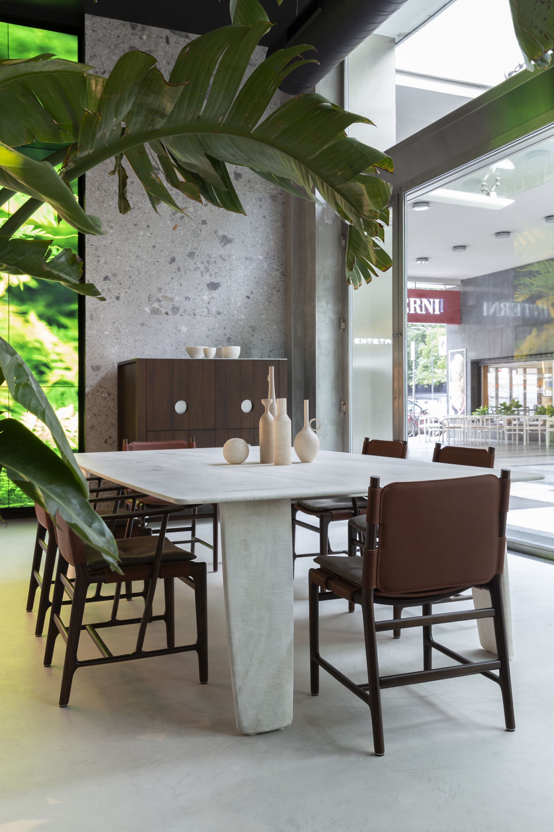 Мраморный прямоугольный садовый стол Exteta 10th ARCH-00030733 - Вид №6