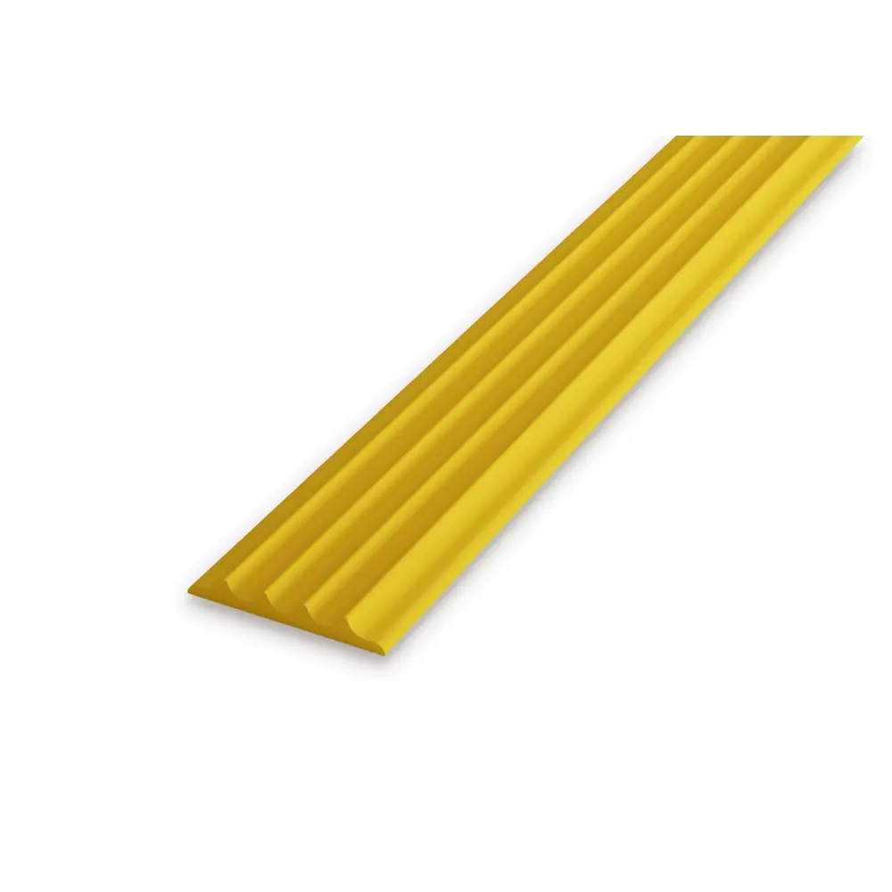 Профиль противоскользящий для ступеней Alprofi ВПУ 71.2700.423 19.5 см ПВХ цвет желтый STLM-2161085
