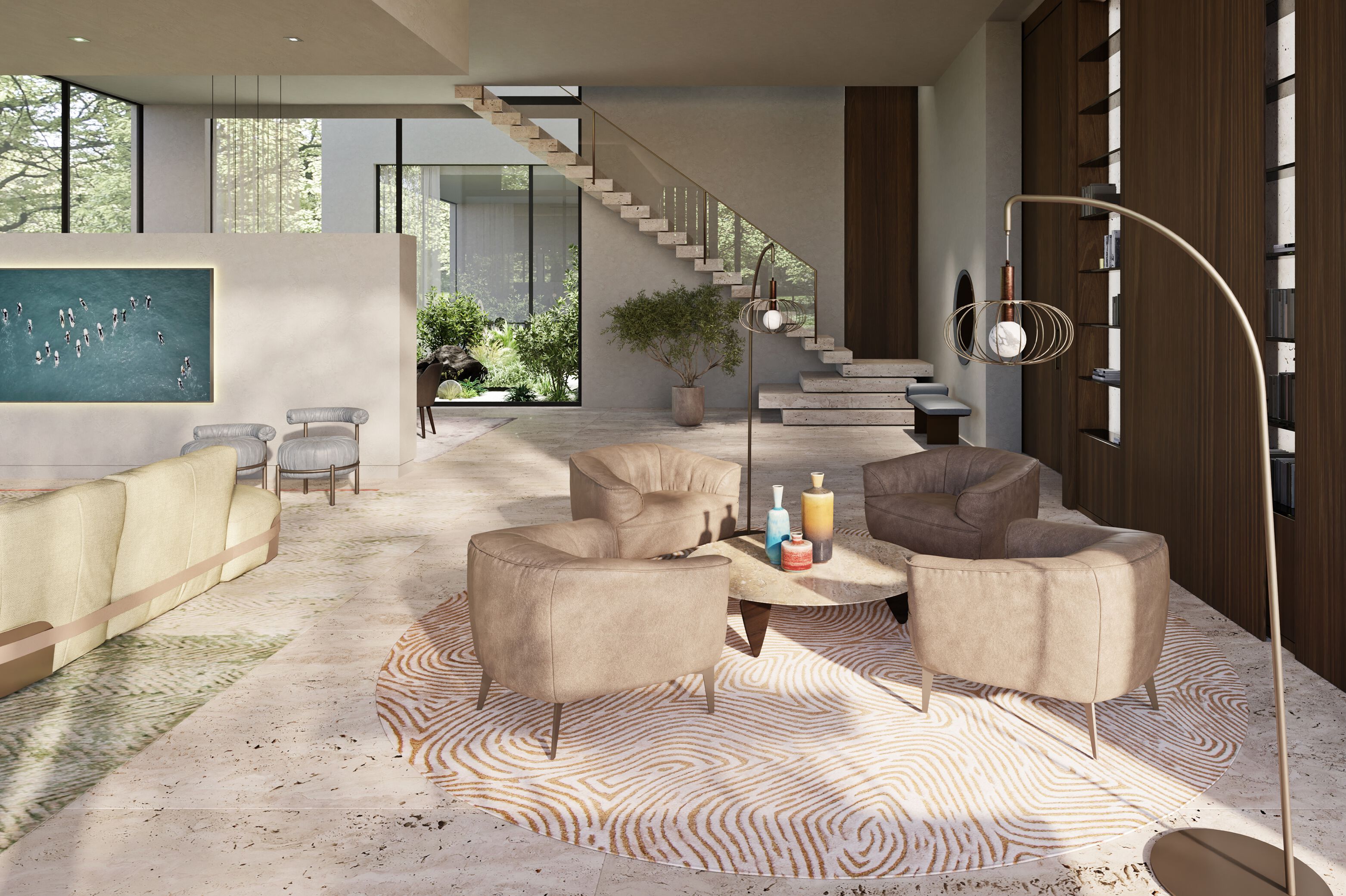 Кожаное кресло с подлокотниками Borzalino SIGMUND ARCH-00142778 - Вид №13